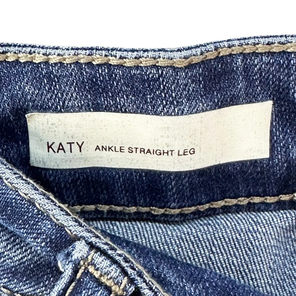 KUT FROM THE KLOTH Katy‎ Ankle Straight Leg Jeans • 2 • blue denim